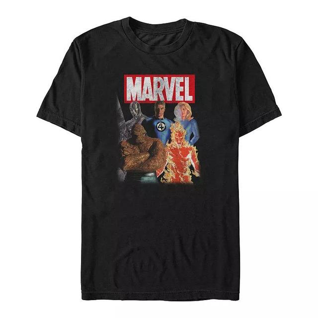 Big & Tall Marvel Fantastic Four And Silver Surfer Poster Graphic Tee, Mens Product Image