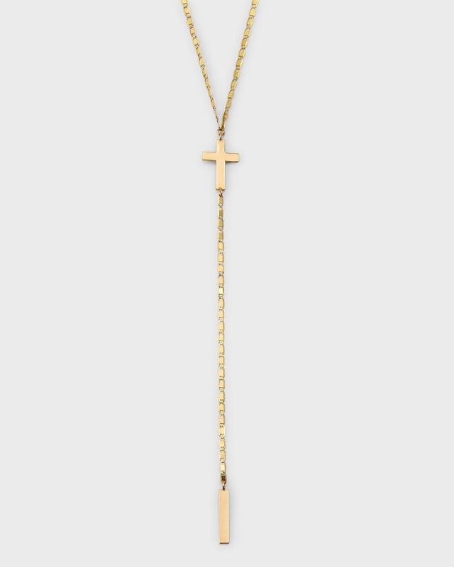 Lana Petite Malibu Cross Bar Lariat Necklace Product Image