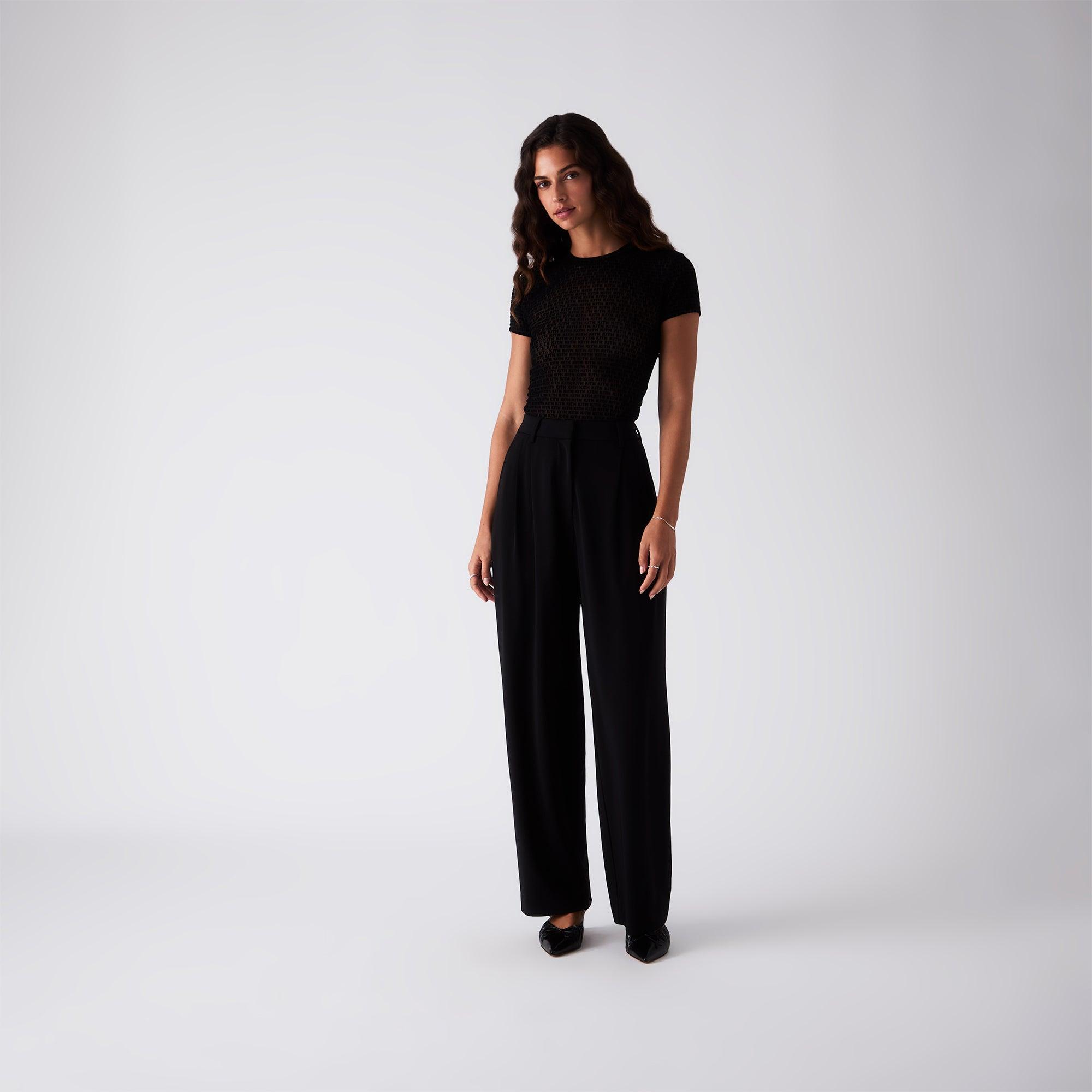 Kith Women Tarrin Tricot Trouser - Black Female Product Image