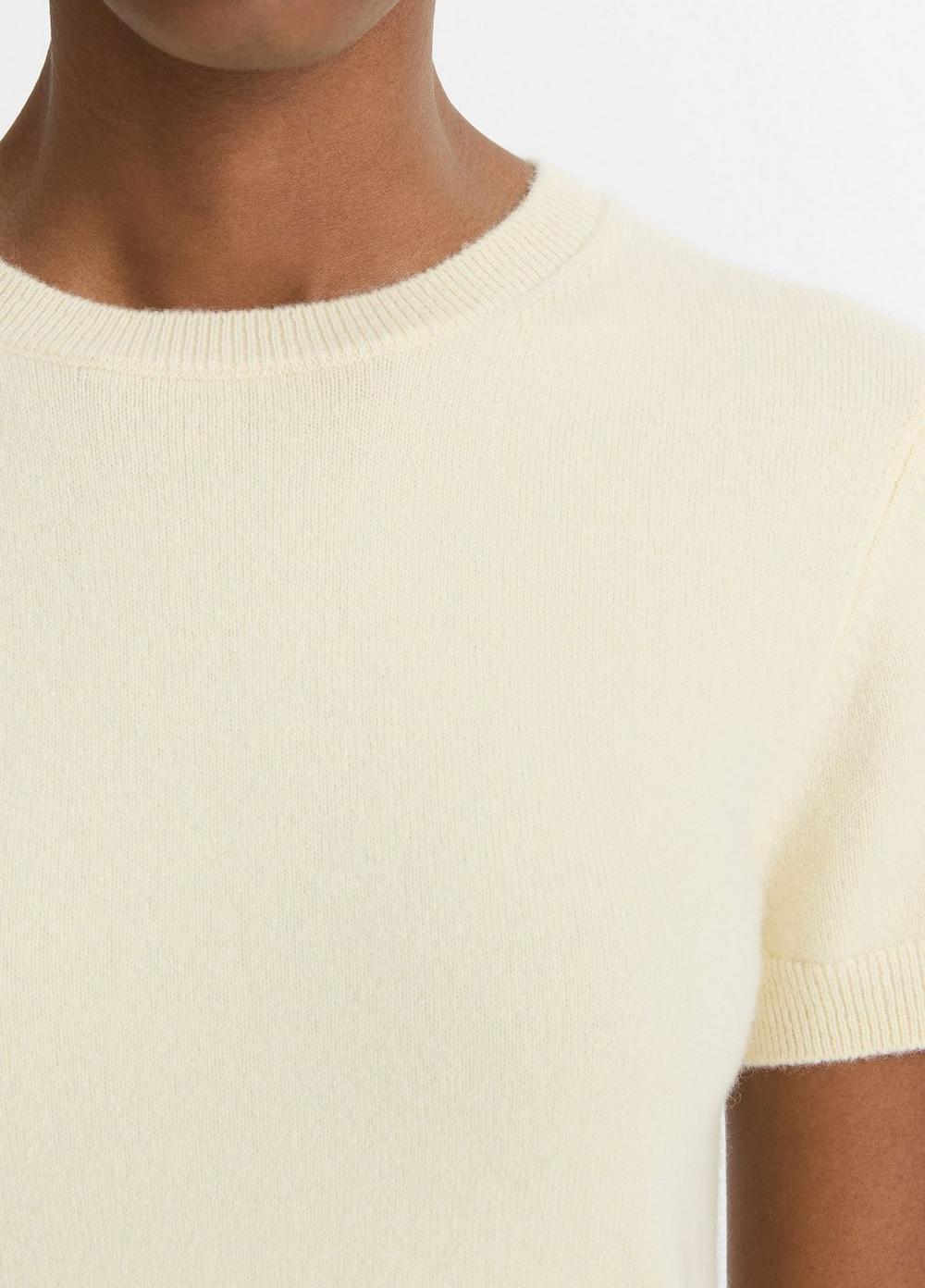 Wool & Cashmere-Blend Short-Sleeve Sweater Product Image