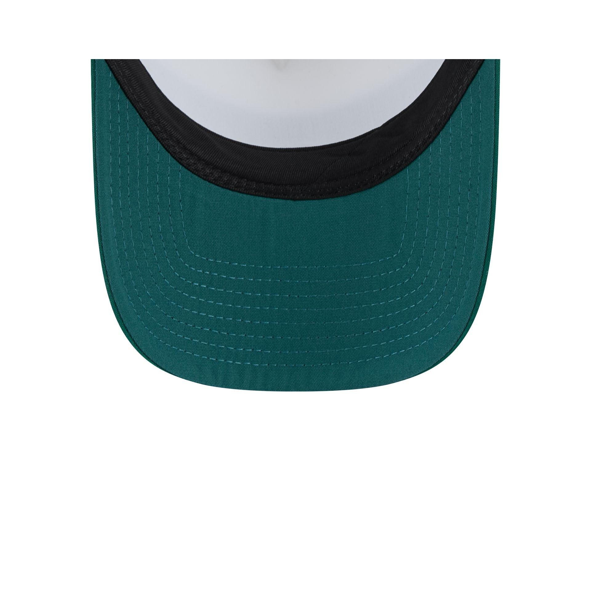 Philadelphia Eagles Color Block 9FORTY A-Frame Trucker Snapback Hat Male Product Image