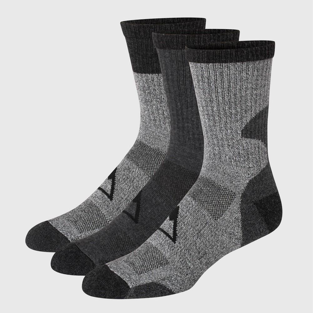 Hanes Premium Mens Explorer Job Sites Crew Socks 3pk Black 6-12 Product Image