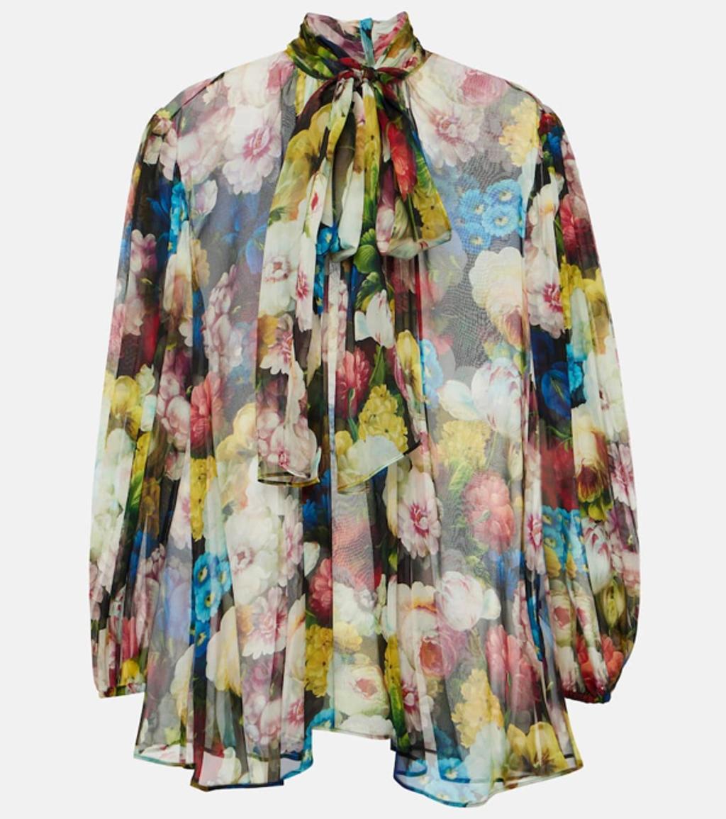 DOLCE & GABBANA Blouse Shirt In Black,multicolor Product Image