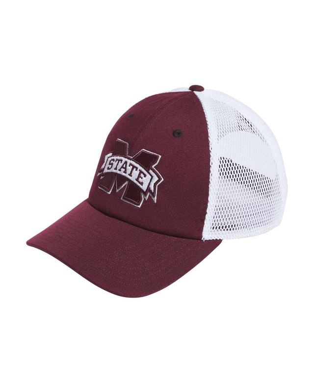 Adidas Mens Maroon Mississippi State Bulldogs Mascot Slouch Trucker Adjustable Hat Product Image