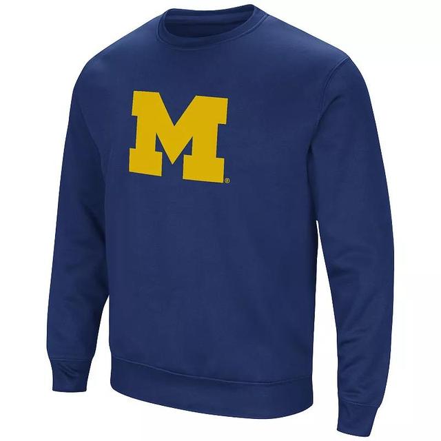 Mens West Virginia Mountaineers Graphic Print Fleece Sweatshirt Blue Product Image