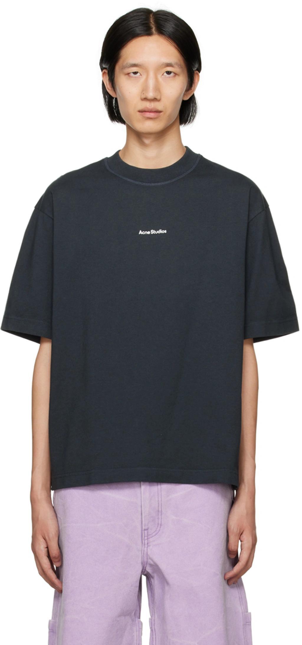 Black Printed T-shirt In 900 Black Product Image