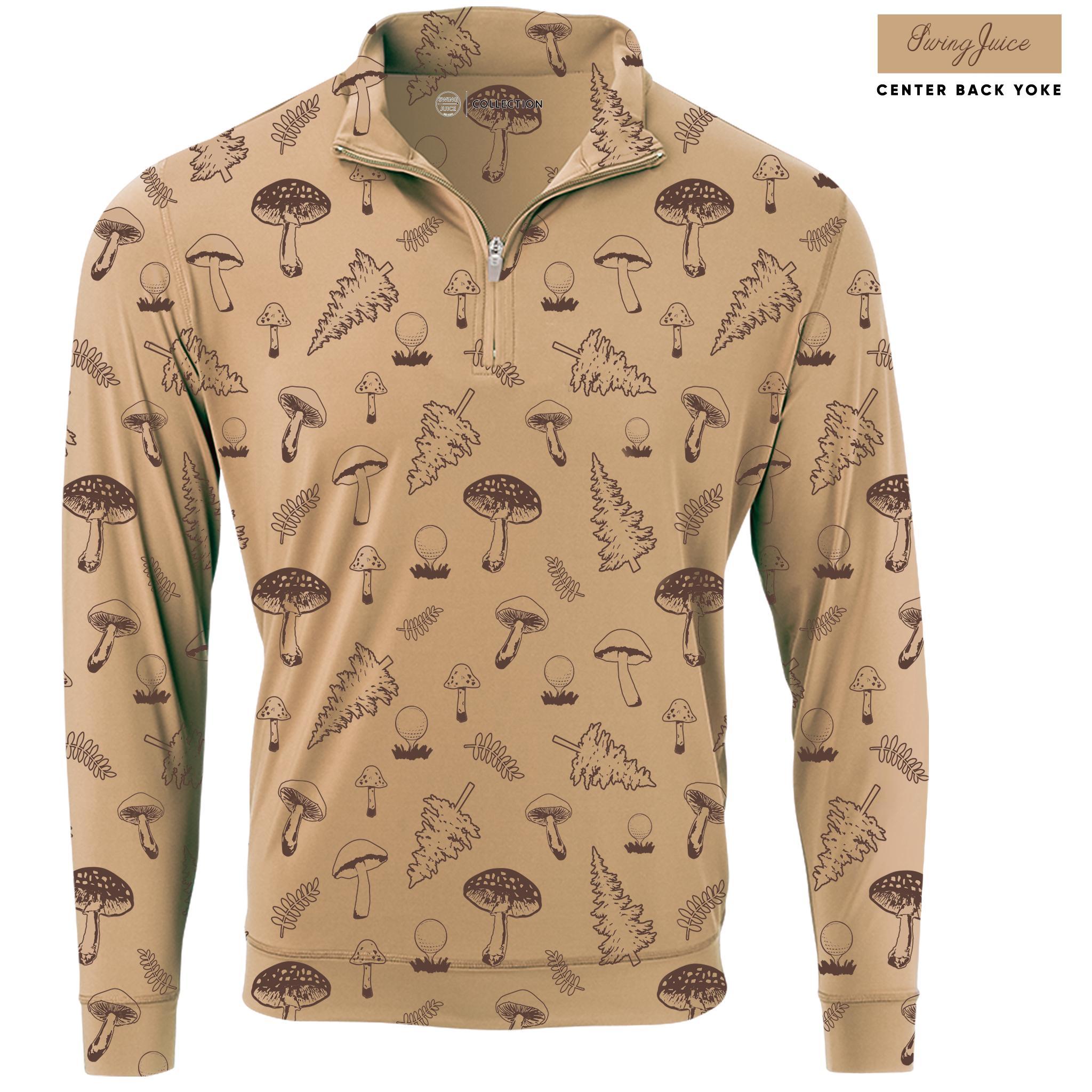 SwingJuice Golf Mushrooms Men's Quarter Zip Male Product Image