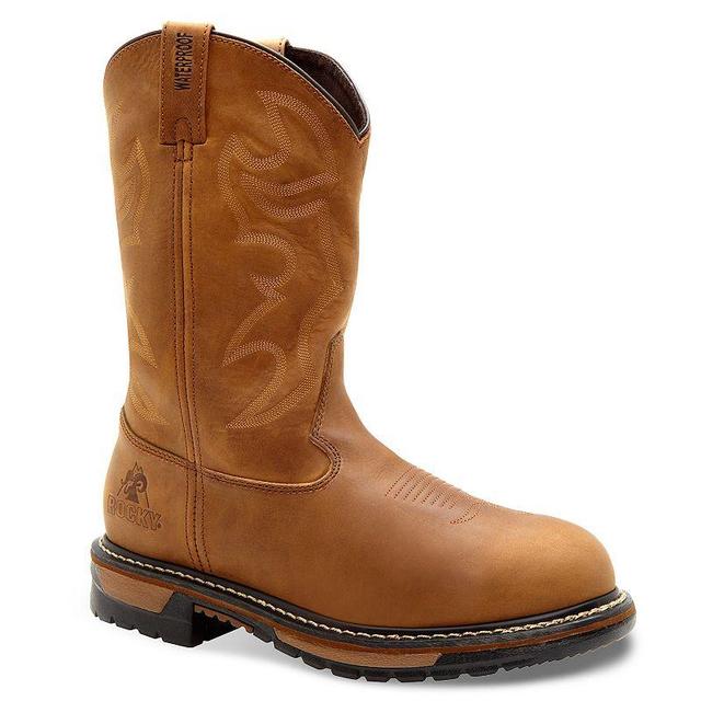 Rocky Original Ride Waterproof Branson Roper Mens Western Work Boots Product Image