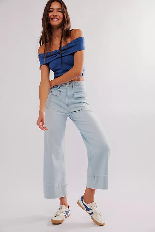 FRAME The 70s Patch Pocket Crop Jeans Product Image