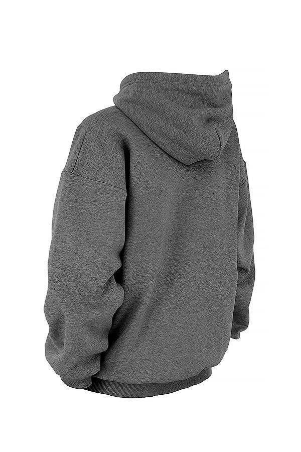 Halo Dark Grey Oversized Hoodie Product Image