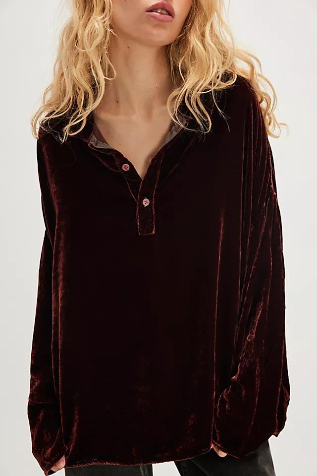 CP Shades Lissa Velvet Pullover Shirt Product Image