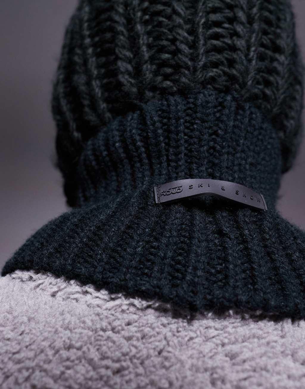 ASOS 4505 Ski knit balaclava in black Product Image