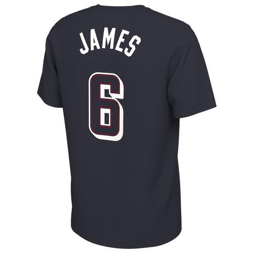 Nike Mens Lebron James USAB Olympic Player Name & Number T-Shirt - Navy/White/Red Product Image