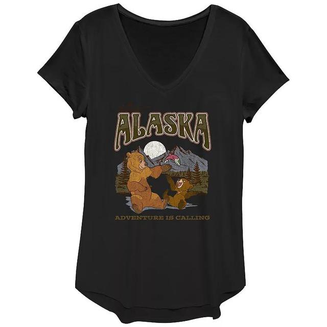 Womens Brother Bear Visit Alaska Graphic Tee, Girls Product Image