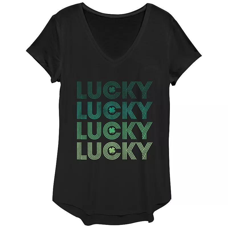 Womens Lucky Four Graphic Tee, Girls Product Image