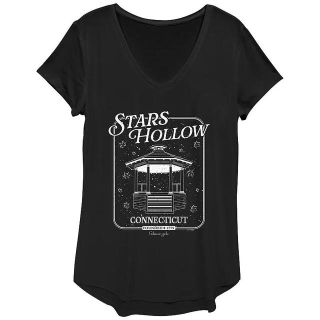 Womens Gilmore Girls Stars Hollow Gazebo Graphic Tee, Girls Product Image