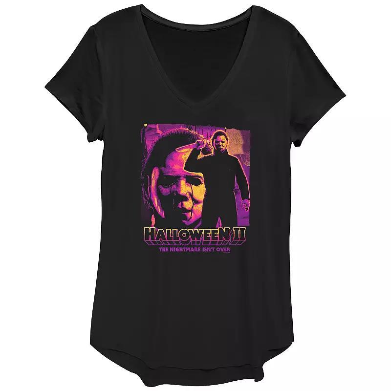 Womens Halloween II Michael Myers The Nightmare Isnt Over Graphic Tee Product Image