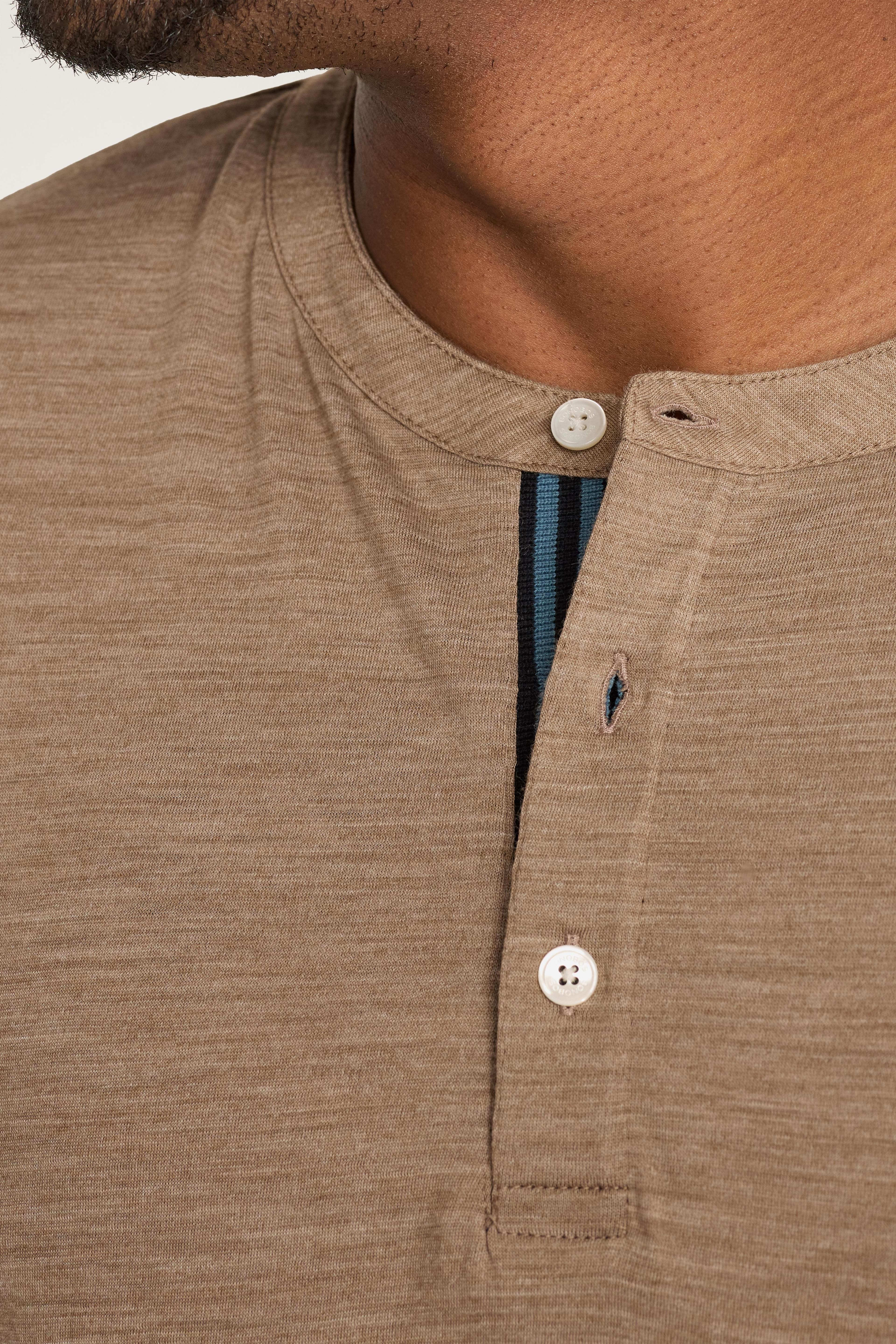 Performance Merino Long Sleeve Henley Product Image