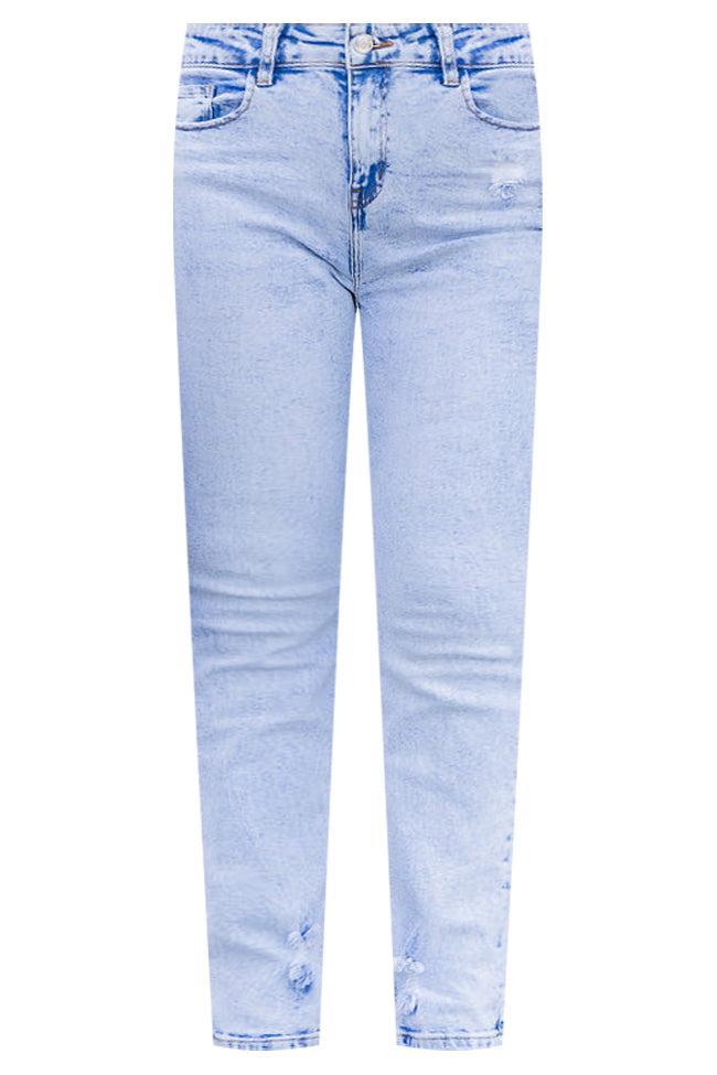 Confessions Of Love Light Wash Vintage Straight Leg Jeans Product Image