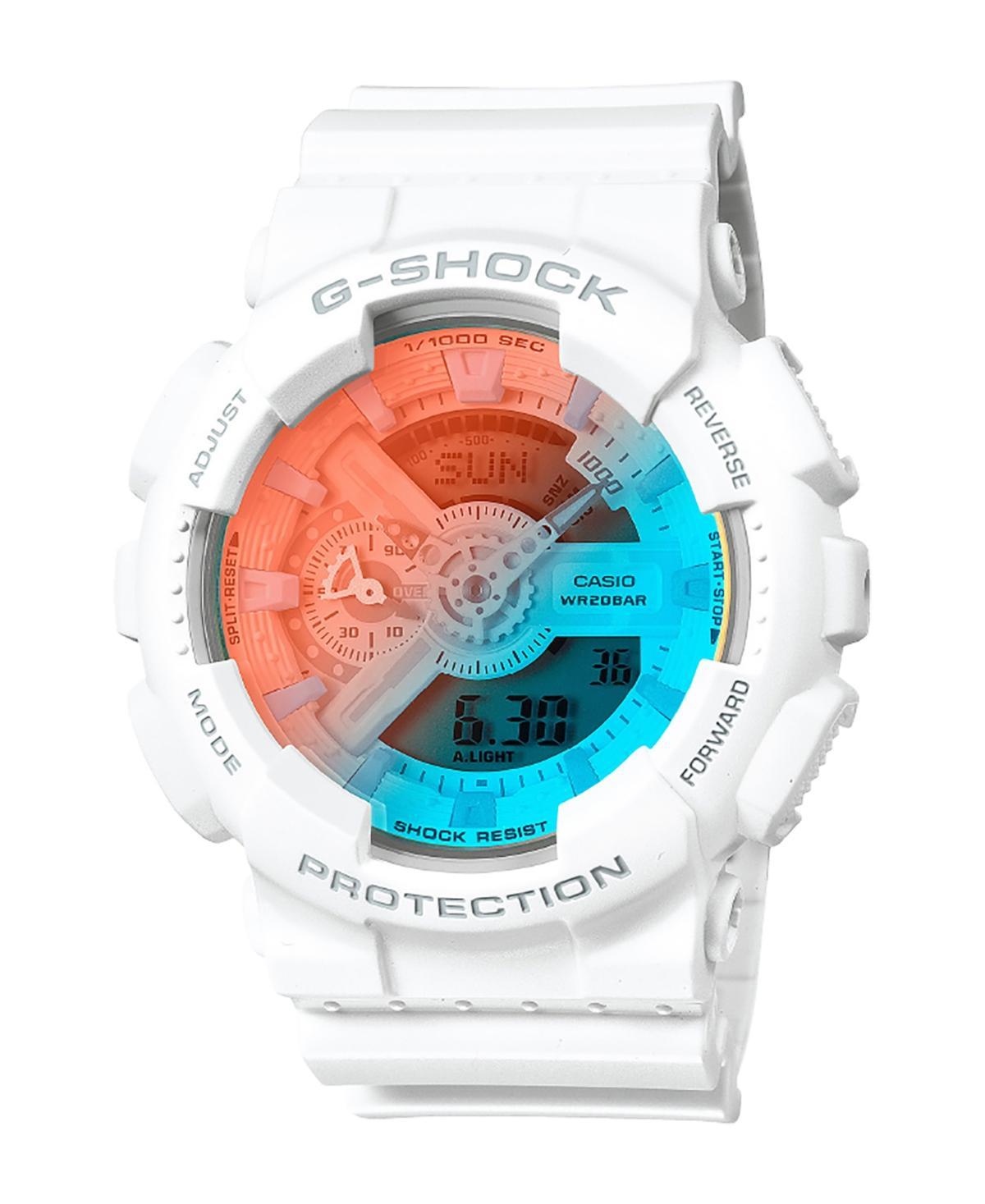 G-Shock Mens Analog Digital White Resin Watch, 51.2mm GA110TL-7A - White Product Image