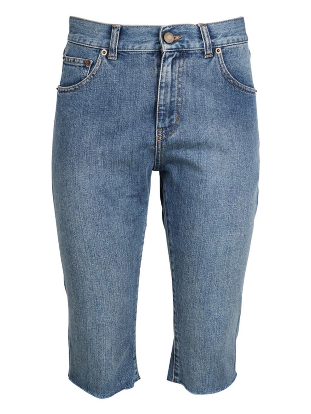 Denim Bermuda Shorts In Blue Product Image