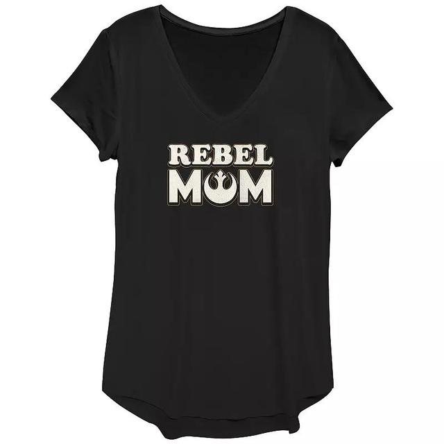 Womens Star Wars Rebel Mom Graphic Tee Product Image