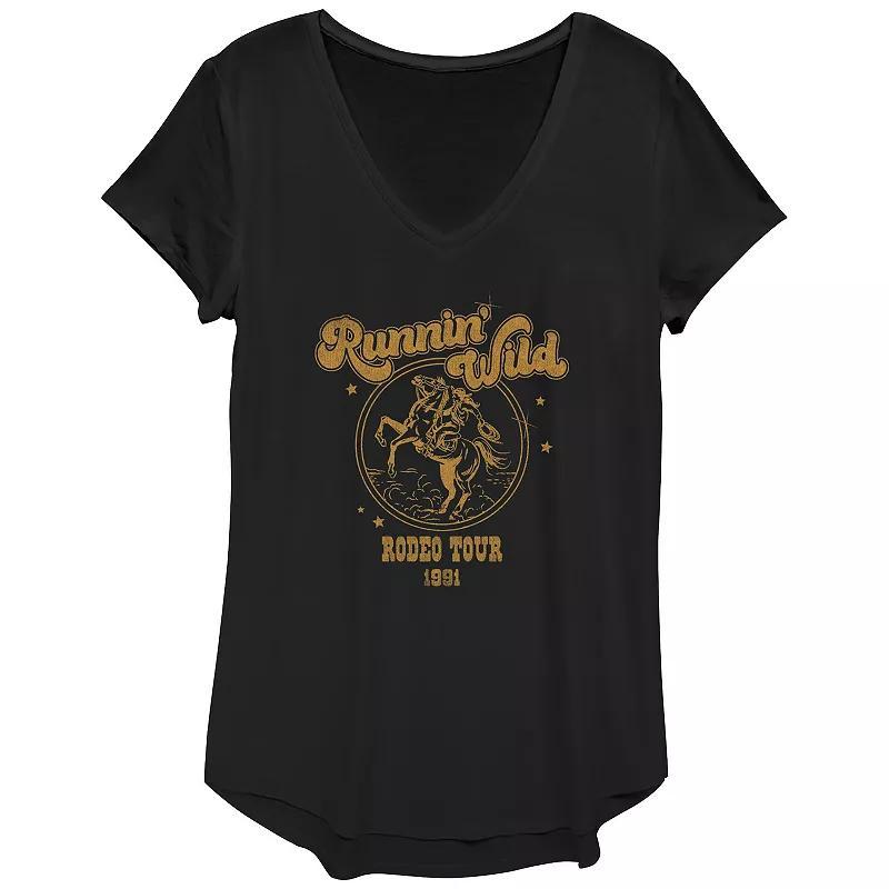 Womens Rodeo Tour Runnin Wild Graphic Tee, Girls Product Image