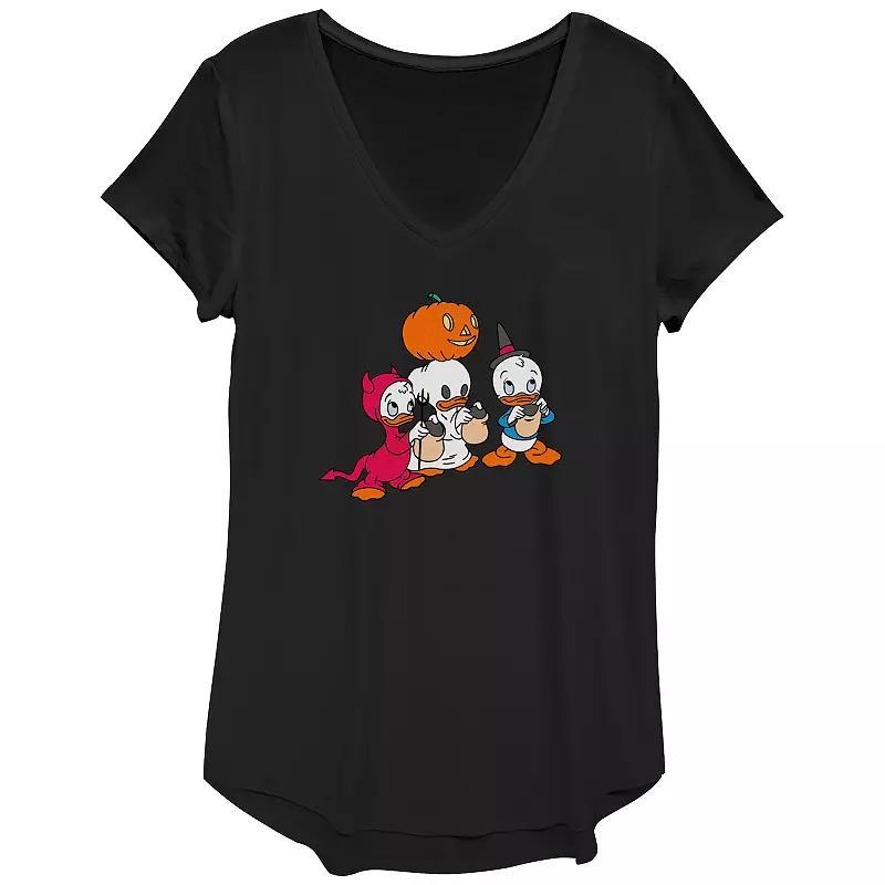 Disneys Huey Dewey Louie Trick Or Treating Womens Graphic Tee Product Image