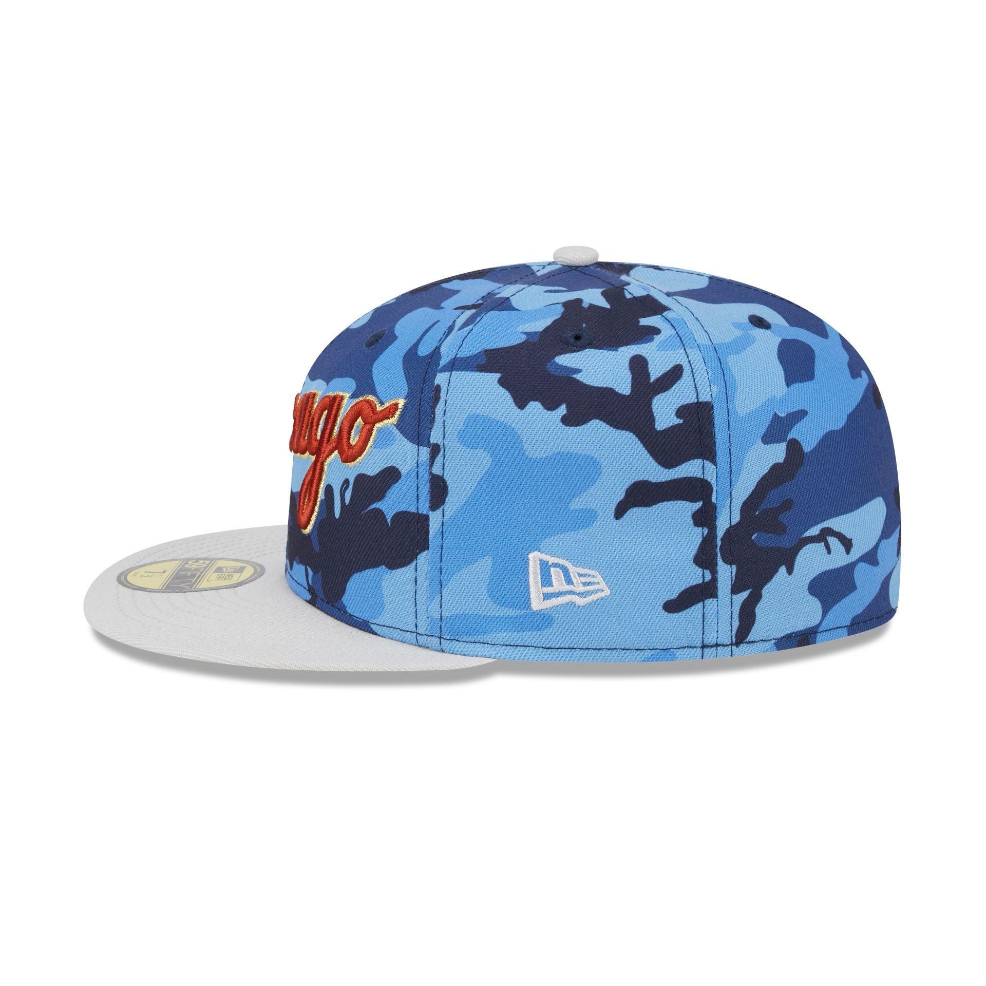 Chicago White Sox Blue Camo 59FIFTY Fitted Hat Male Product Image