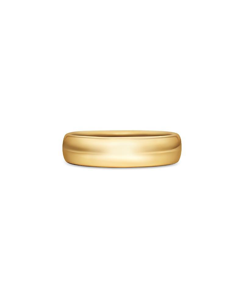 Mens DY Classic Band Ring in 18K Yellow Gold Product Image