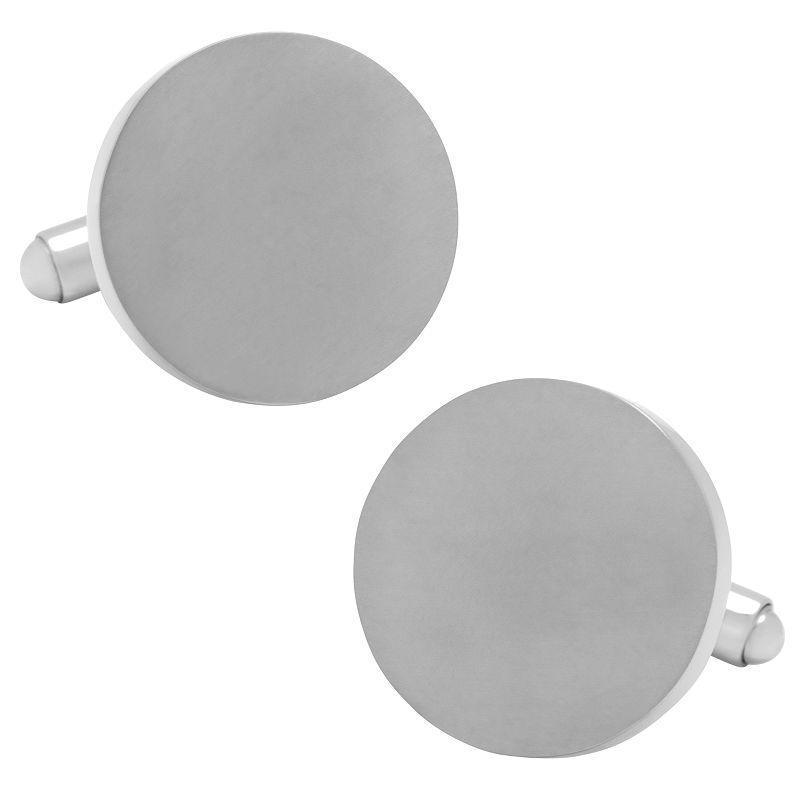 Mens Cuff Links, Inc. Round Titanium Cuff Links Product Image