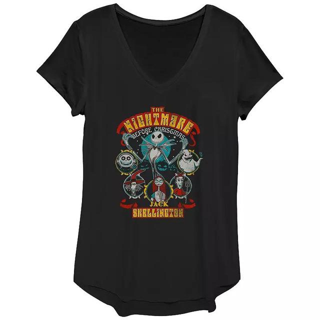 Disneys The Nightmare Before Christmas Halloween Lineup Womens Graphic Tee Product Image