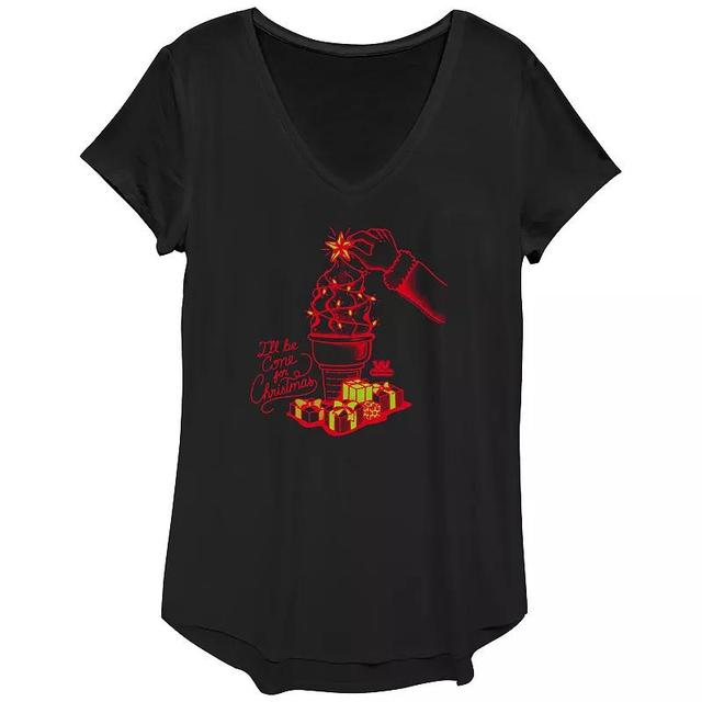 Womens Wienerschnitzel Ill Be Cone For Christmas Graphic Tee Product Image