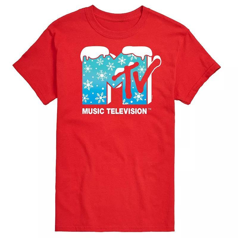 Big & Tall MTV Snowflakes Logo Graphic Tee, Mens Product Image