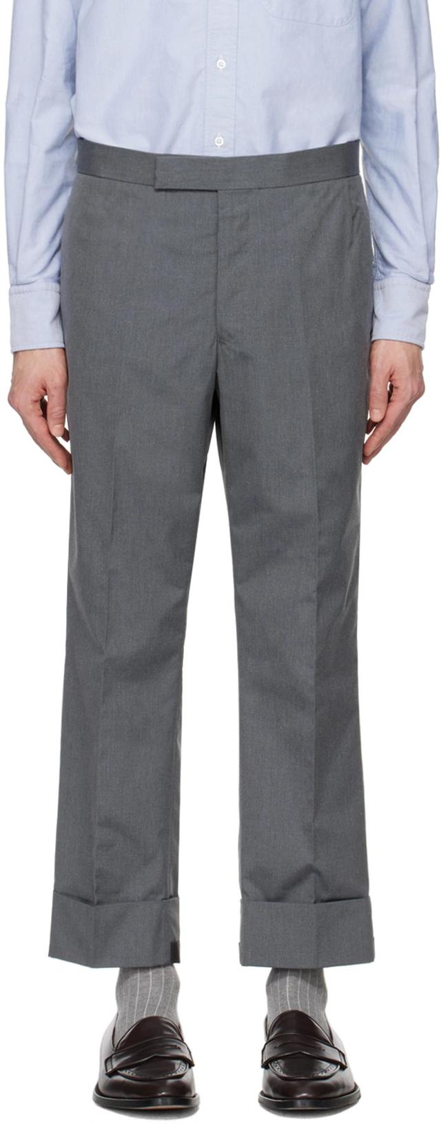 Gray Classic Trousers In 035 Med Grey Product Image