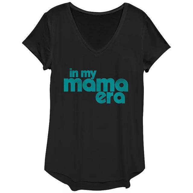 Womens In My Mama Era V-Neck Graphic Tee Product Image