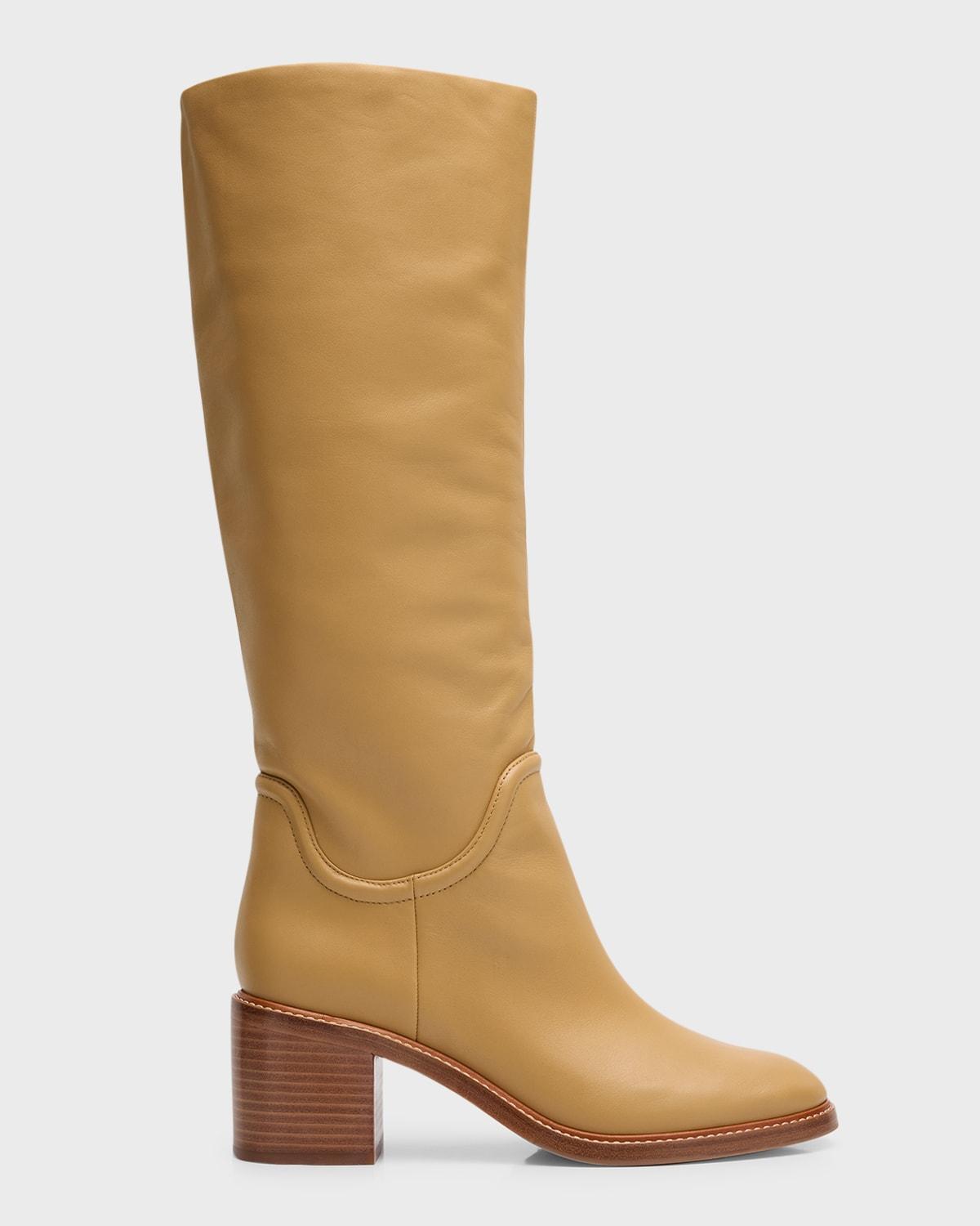 Fabian Block-Heeled Leather Boots product image