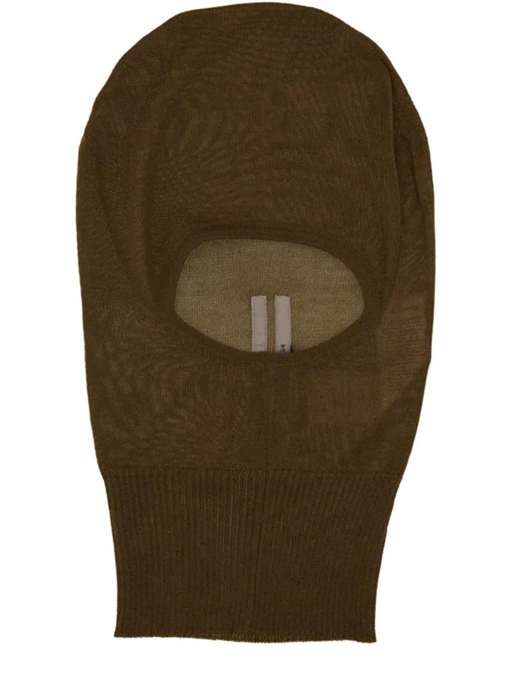 Knitted Balaclava In Brown Product Image