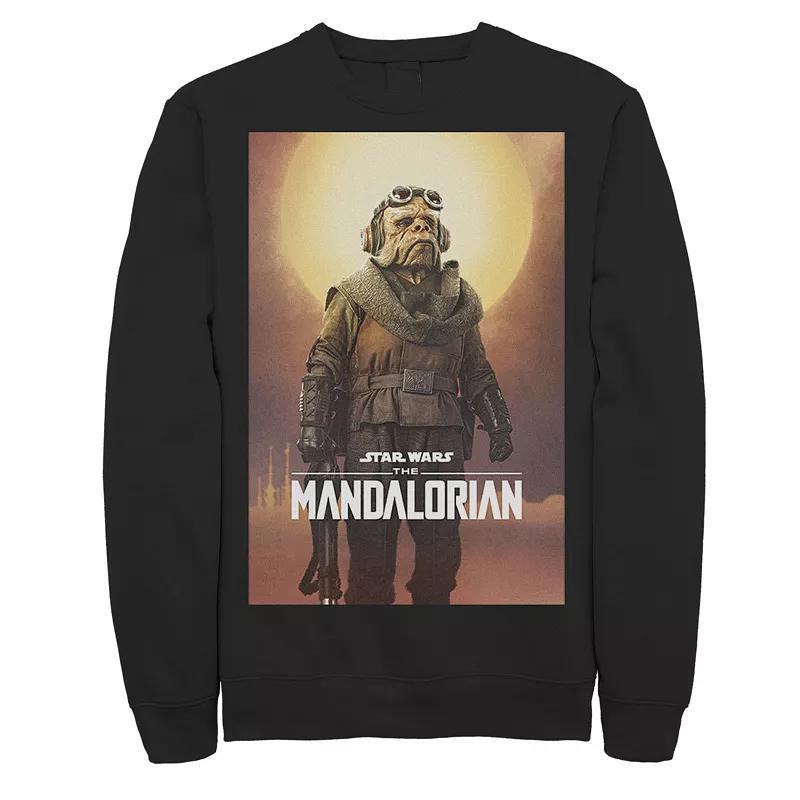 Mens Star Wars The Mandalorian Kuiil Character Poster Sweatshirt Product Image