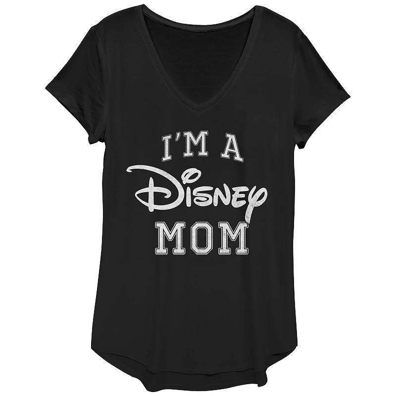 Disneys Im A Disney Mom Varsity Style Womens Graphic Tee Product Image