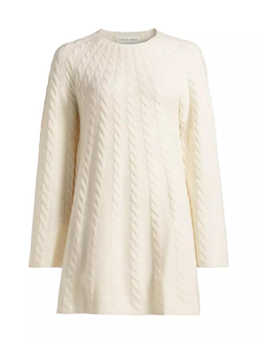 Cable-Knit Cashmere Minidress product image