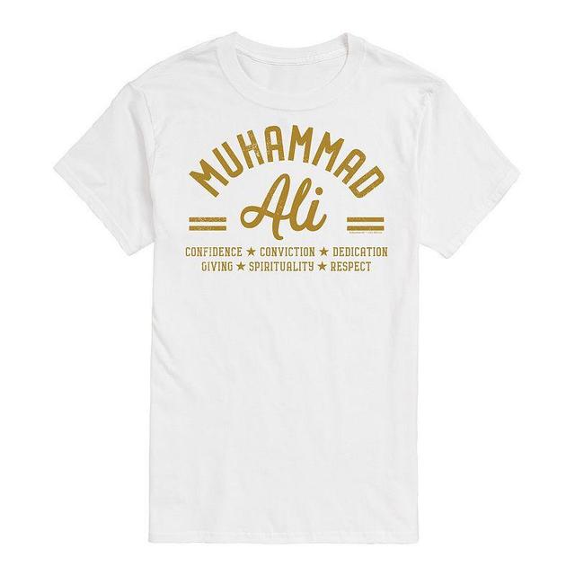 Big & Tall Muhammad Ali Principles Tee, Mens White Product Image