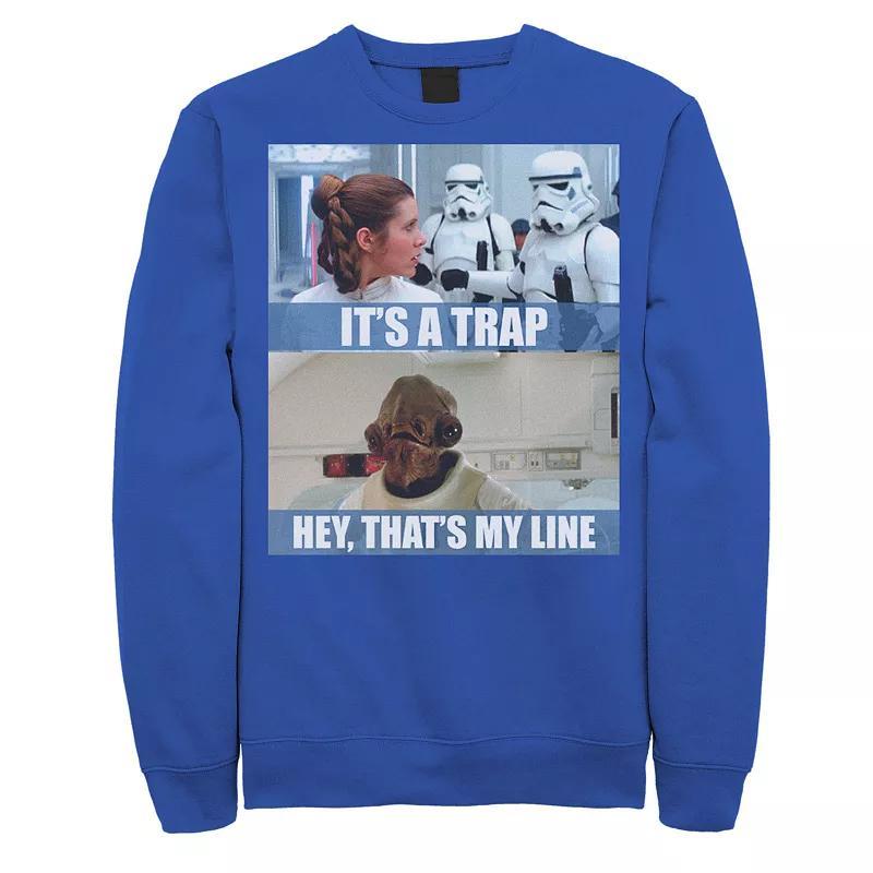 Mens Star Wars Its A Trap Hey Thats My Line Sweatshirt Product Image