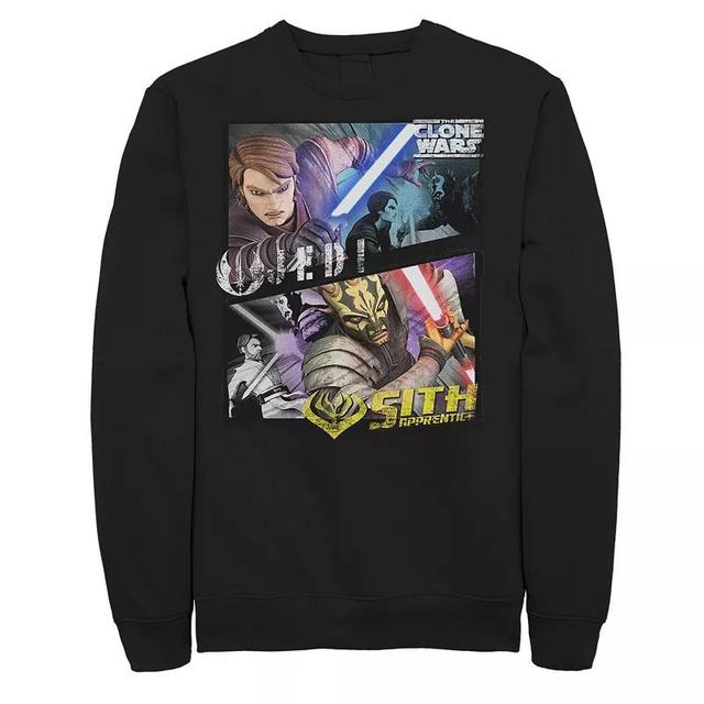 Mens Star Wars: The Clone Wars Jedi & Sith Panels Sweatshirt Product Image