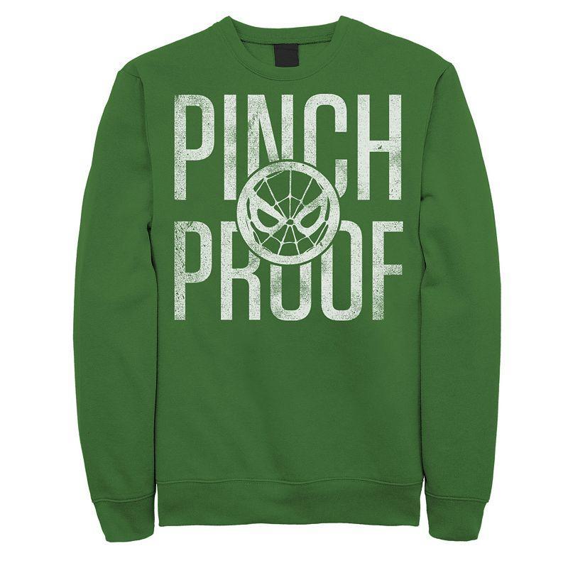 Mens Marvel Spider-Man Pinch Proof St. Patricks Sweatshirt Product Image