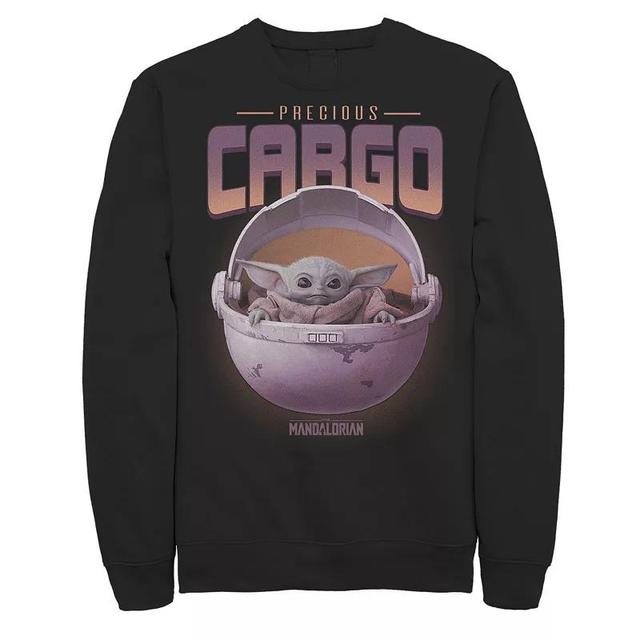 Mens Star Wars The Mandalorian The Child Precious Cargo Purple Sweatshirt Product Image