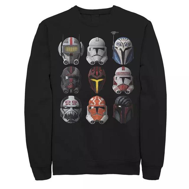 Mens Star Wars: The Clone Wars Clone Helmets Sweatshirt Product Image