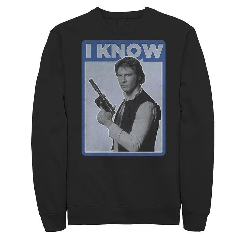 Mens Star Wars Han Solo Iconic Unscripted I KNOW Sweatshirt Product Image