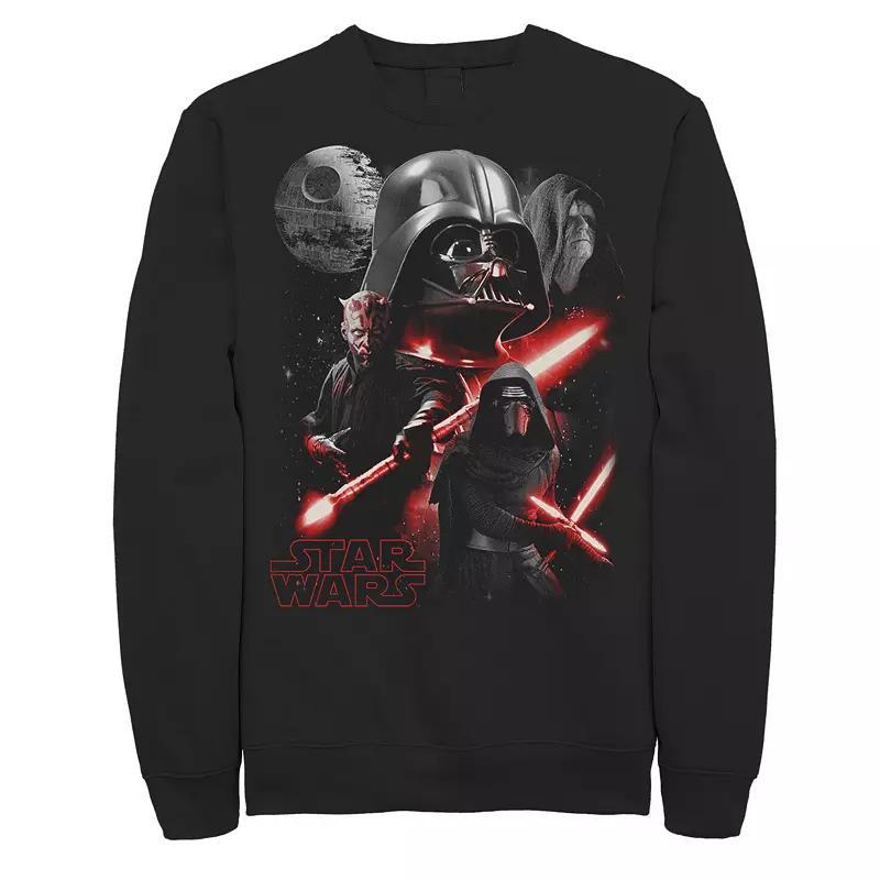 Mens Star Wars Villains Collage Sweatshirt Black Product Image