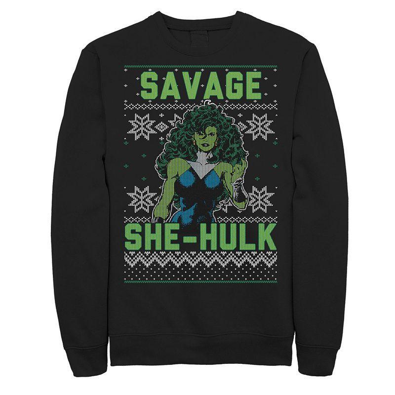 Mens Marvel She-Hulk Ugly Christmas Sweater Sweatshirt Product Image